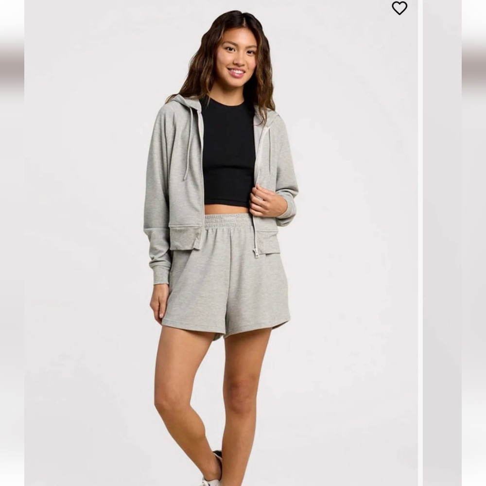 Nuuds Women's Waffle Knit High Rise Shorts